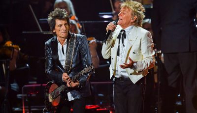 Ronnie Wood and Rod Stewart of The Faces. CREDIT: Dave J Hogan/Getty Images.